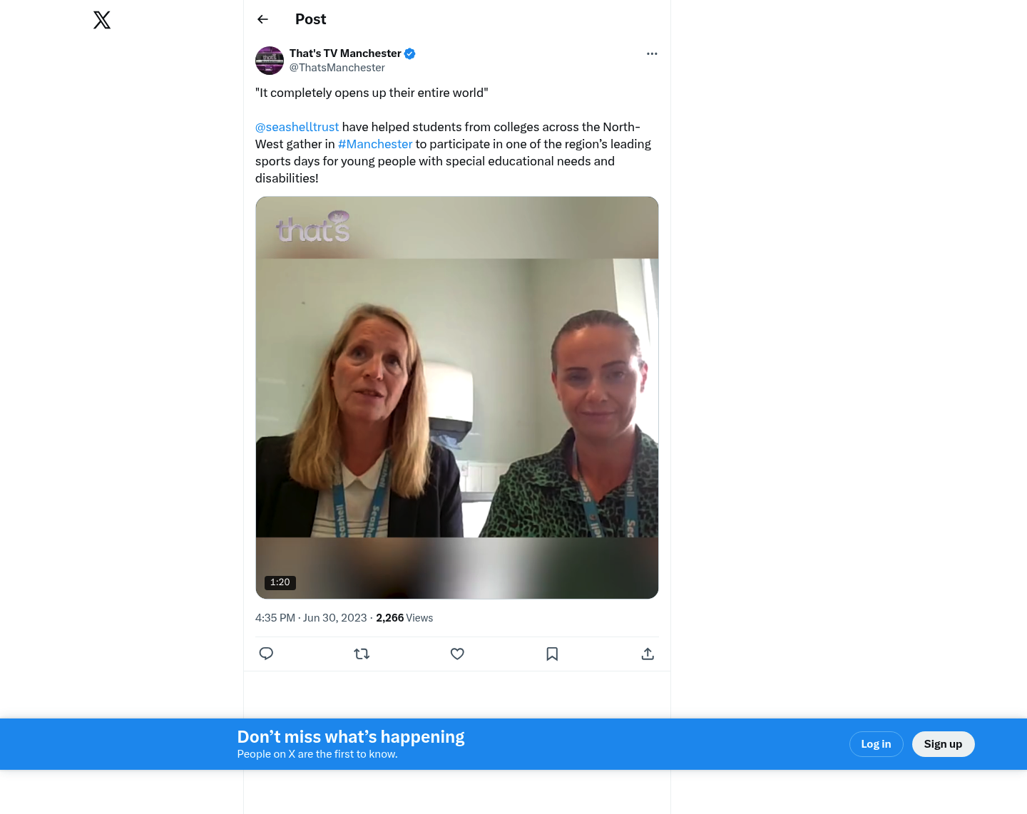 Tweet by @ThatsManchester