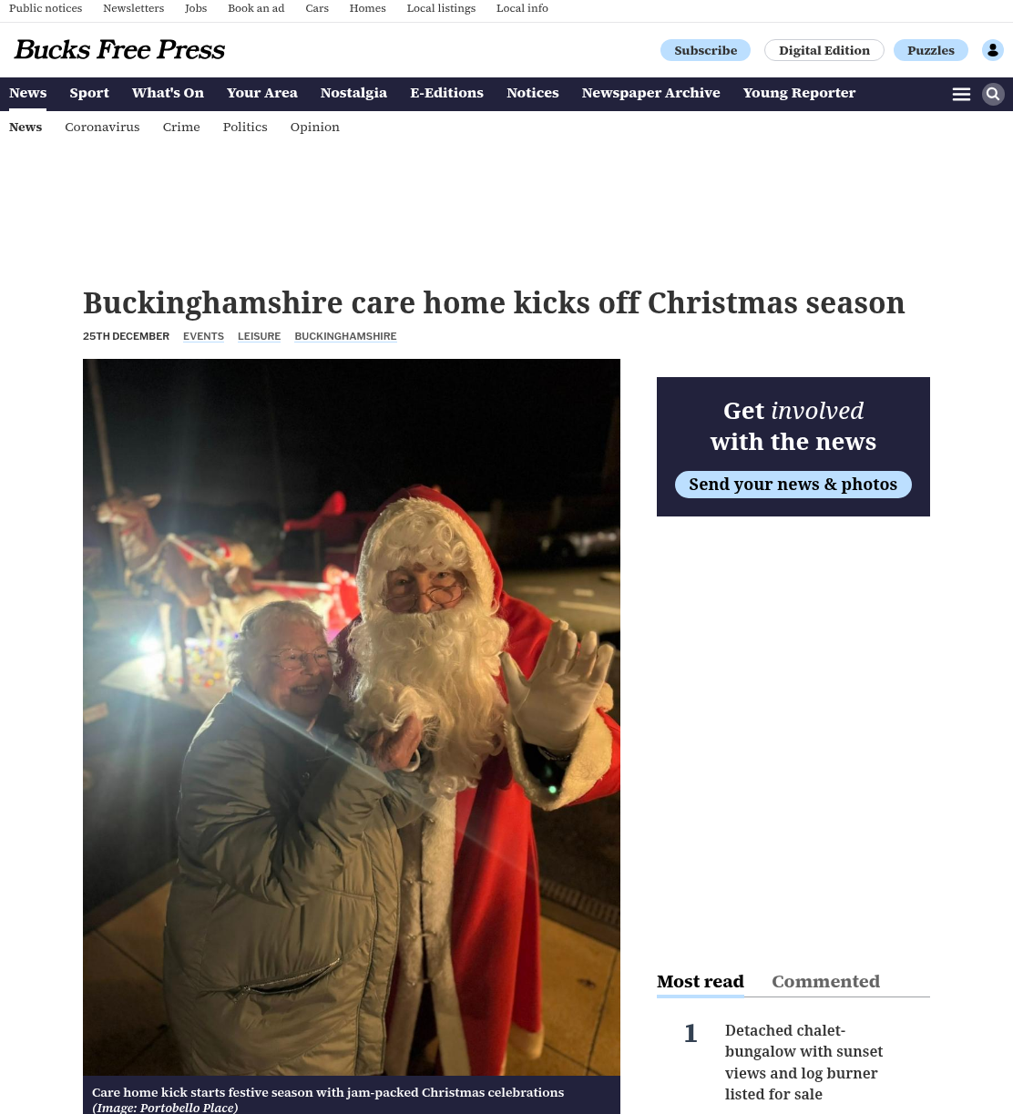 Care home kick starts festive season with jam-packed Christmas celebrations