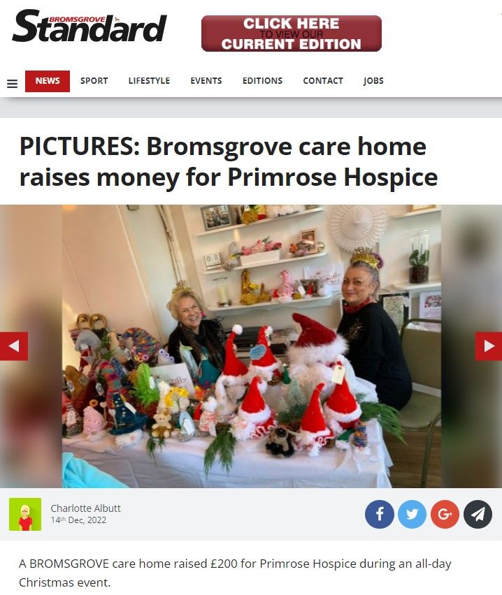 PICTURES: Bromsgrove care home raises money for Primrose Hospice