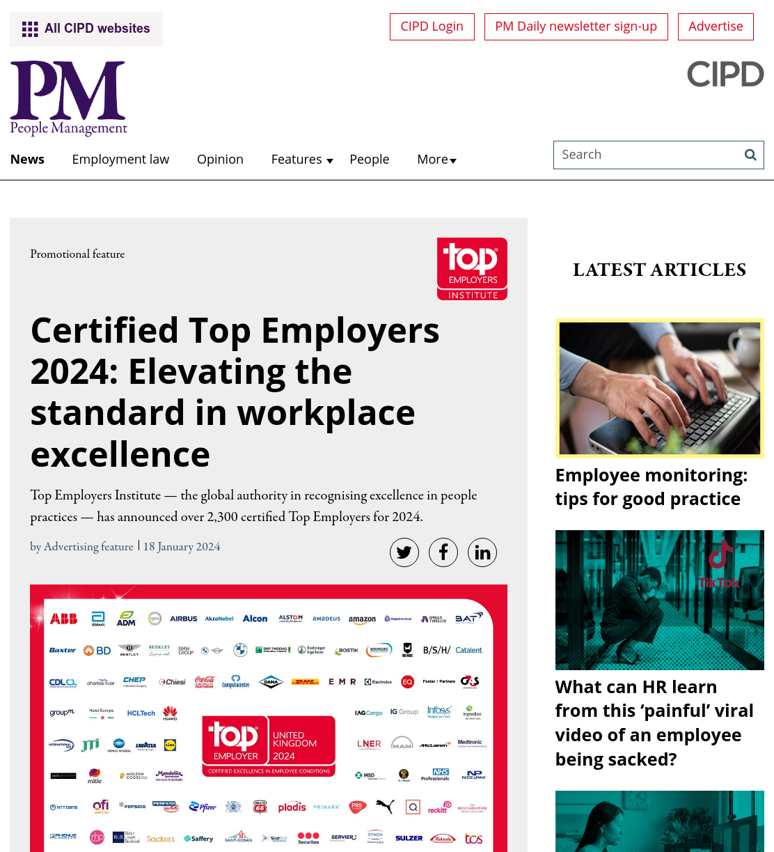 Certified Top Employers 2024: Elevating the standard in workplace excellence