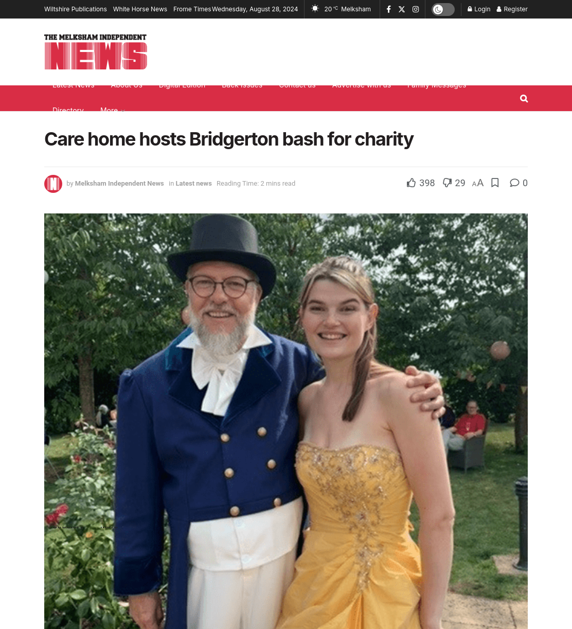 Care home hosts Bridgerton bash for charity