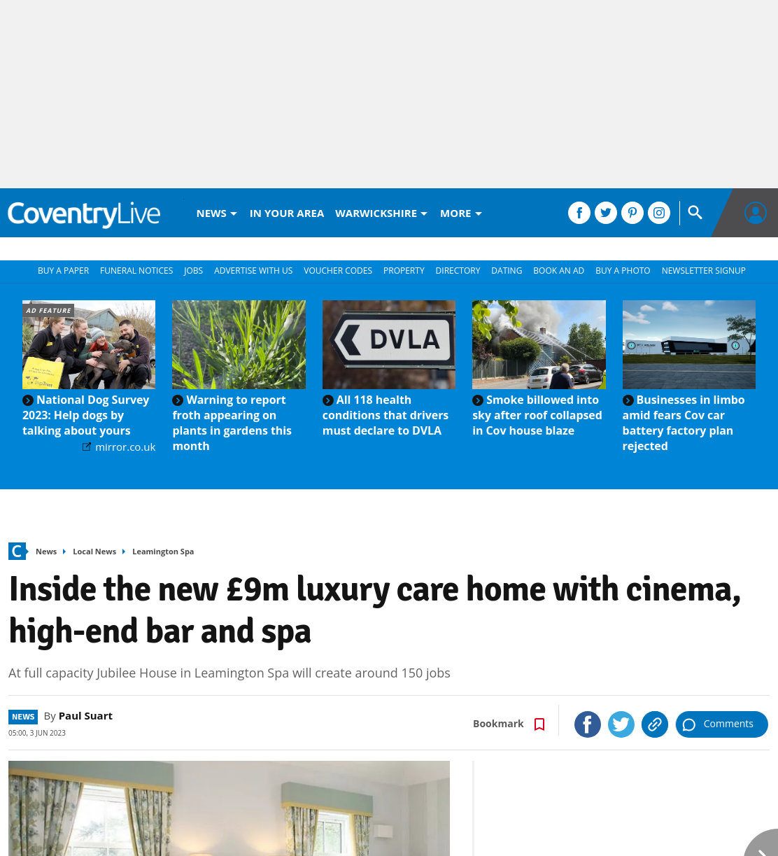 Inside the new £9m luxury care home with cinema and spa