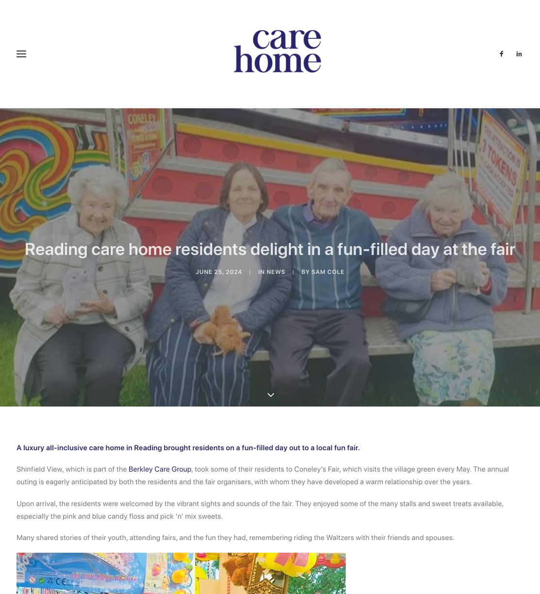 Reading care home residents delight in a fun-filled day at the fair » Care Home Magazine