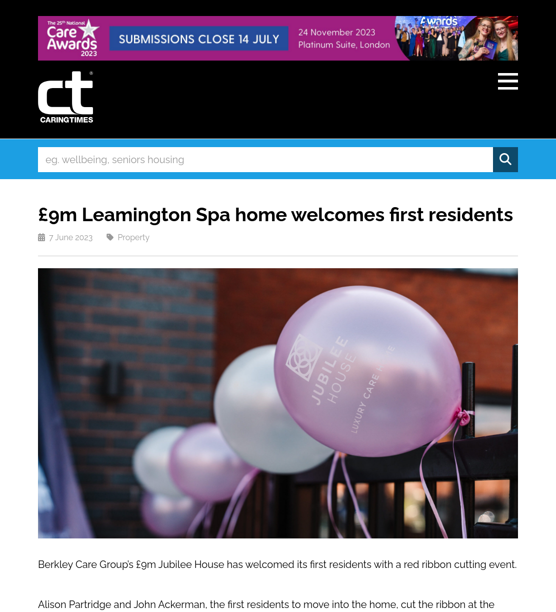 £9m Leamington Spa home welcomes first residents | Caring Times