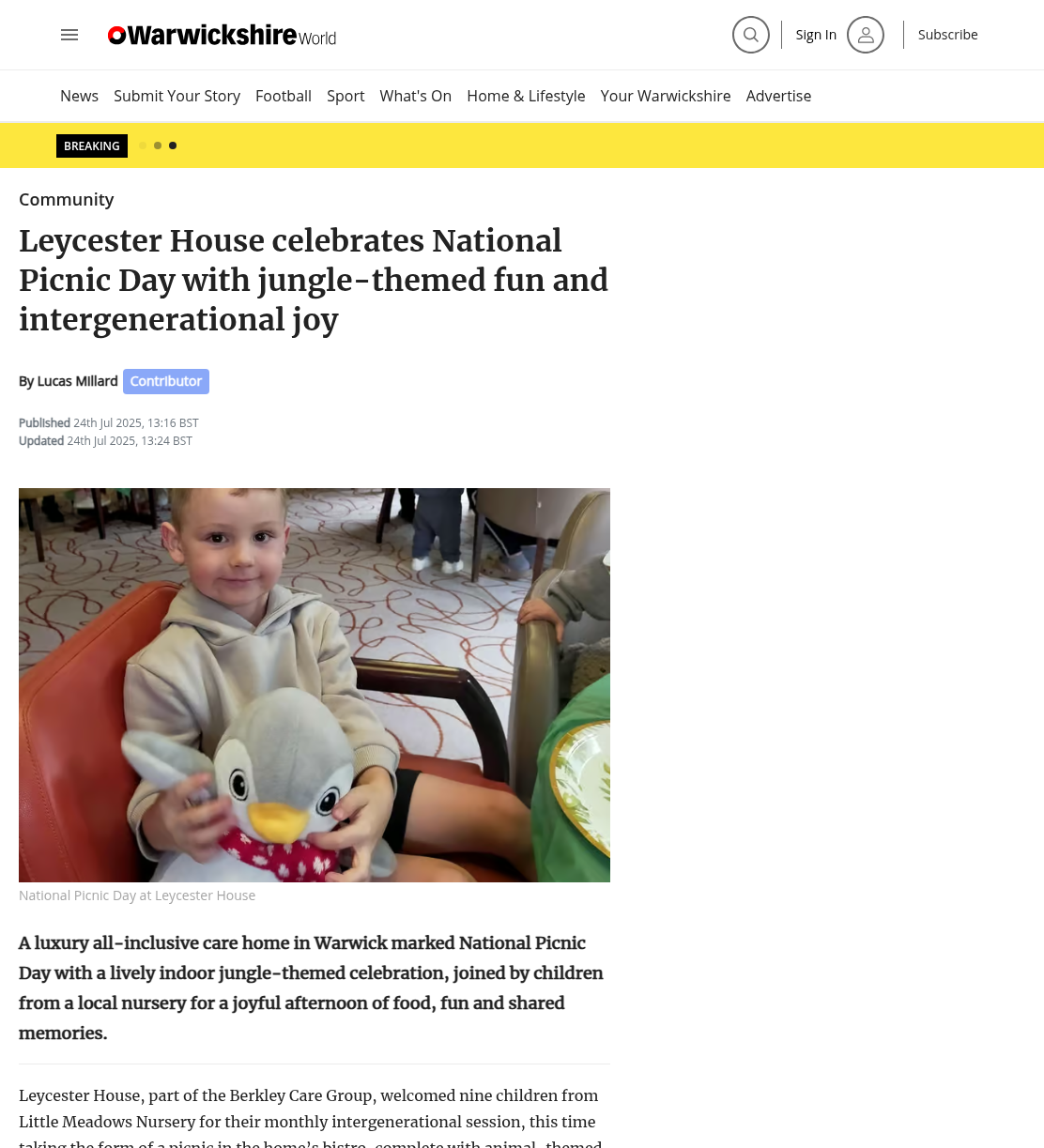 Leycester House celebrates National Picnic Day with jungle-themed fun and intergenerational joy