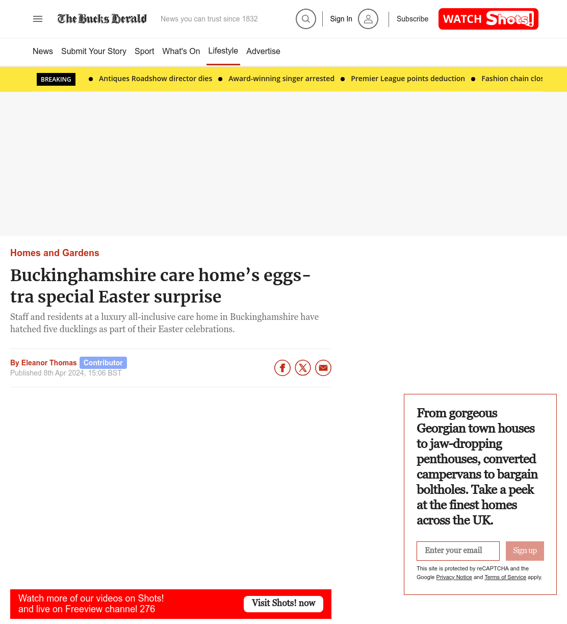 Buckinghamshire care home’s eggs-tra special Easter surprise
