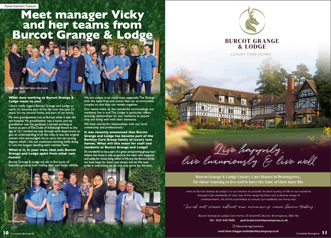Meet manager Vicky and her teams from Burcot Grange and Lodge