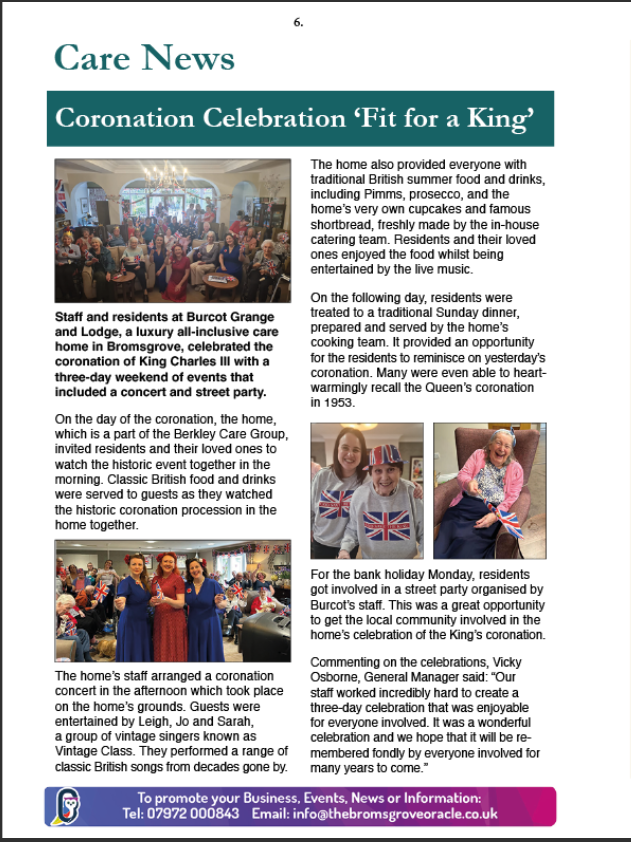 Burcot Grange and Lodge Jubilee