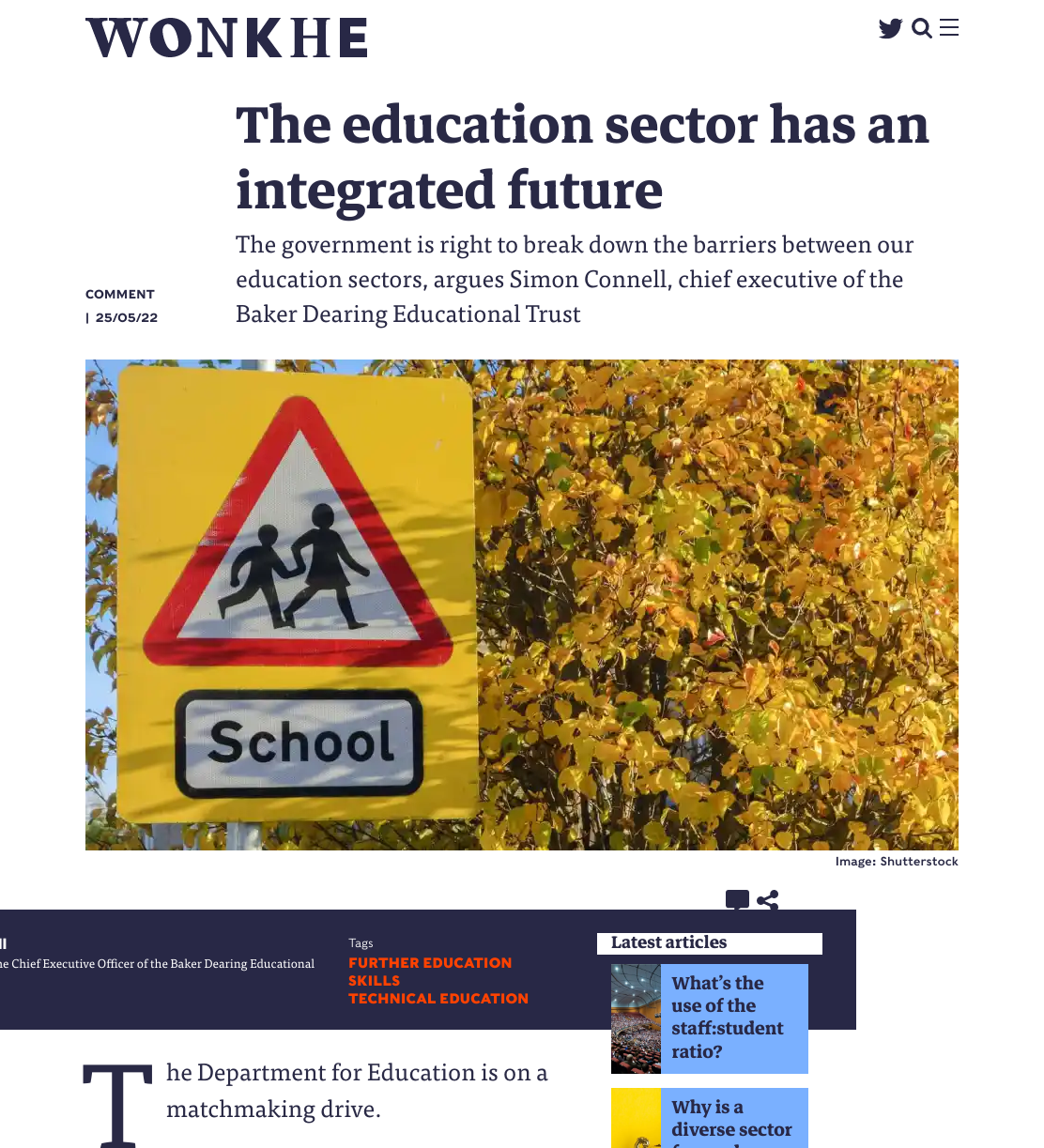 The education sector has an integrated future | Wonkhe